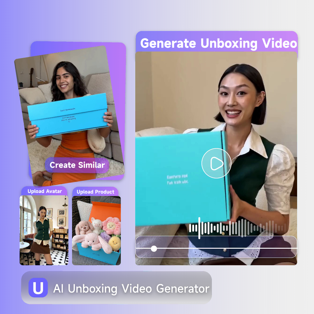 O que é o Gerador de Vídeos de Unboxing IA — crie vídeos realistas de unboxing de produtos com IA