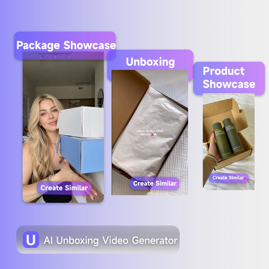 Por que escolher o Gerador de Vídeos de Unboxing IA para vídeos UGC de produtos e anúncios