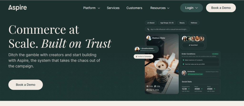 Aspire — Best for Influencer and UGC Hybrid Campaigns