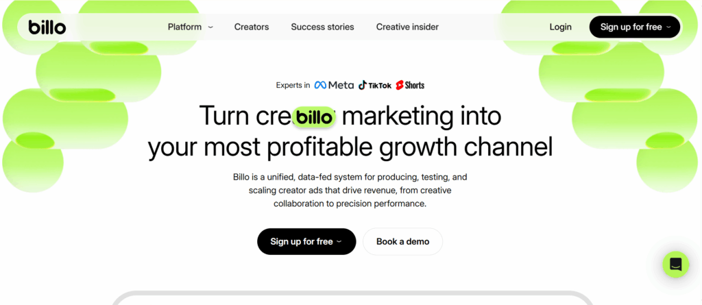 Billo — Best for High-Volume Video Ad Production