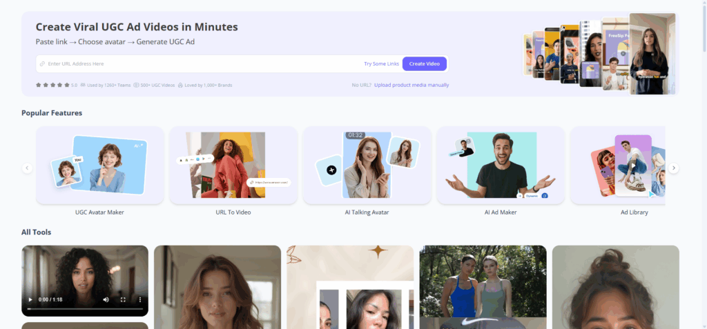 UGCMaker – Best for Fast AI UGC-Style Video Ads