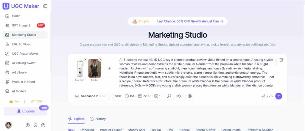 Step 2: Upload Your Product and an Avatar