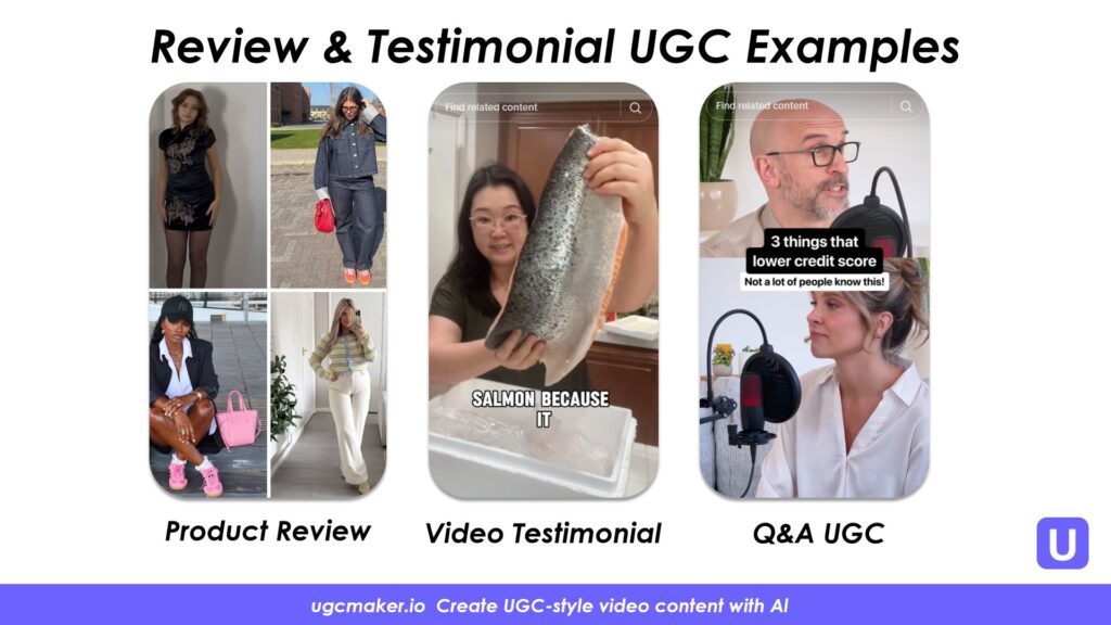 Group 3: Social Media UGC Examples