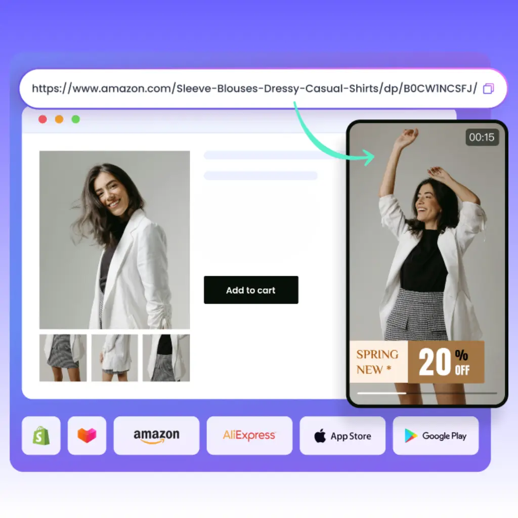 URL to Video - Convert URL to Video Fast with AI Free Online