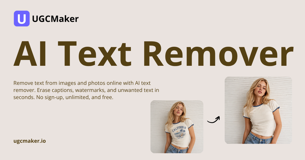 AI Text Remover — remove text from images and photos online free