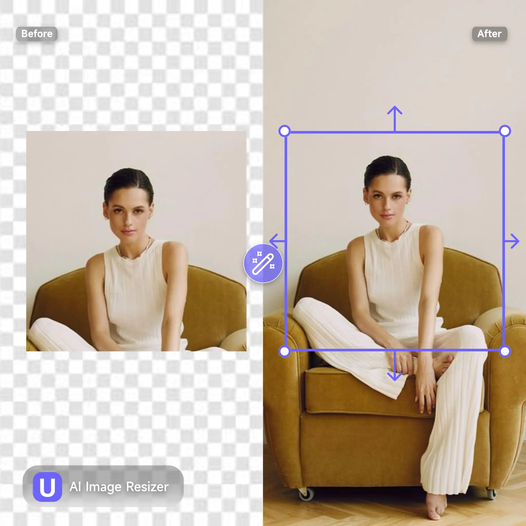 What is AI Image Resizer — canvas expansion without cropping or stretching