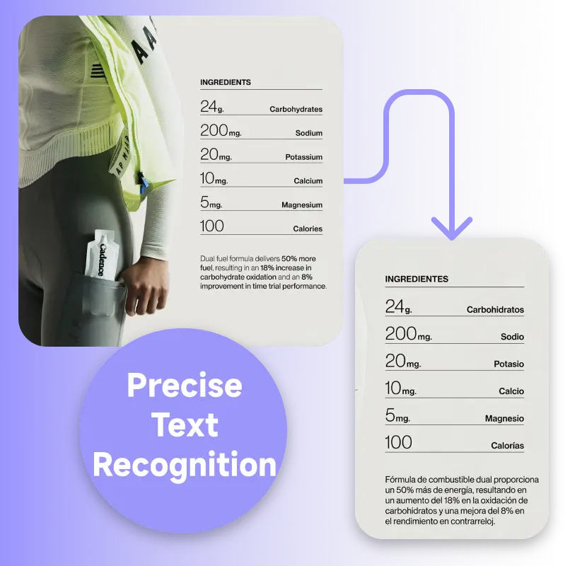 Precise Text Recognition on Complex Backgrounds