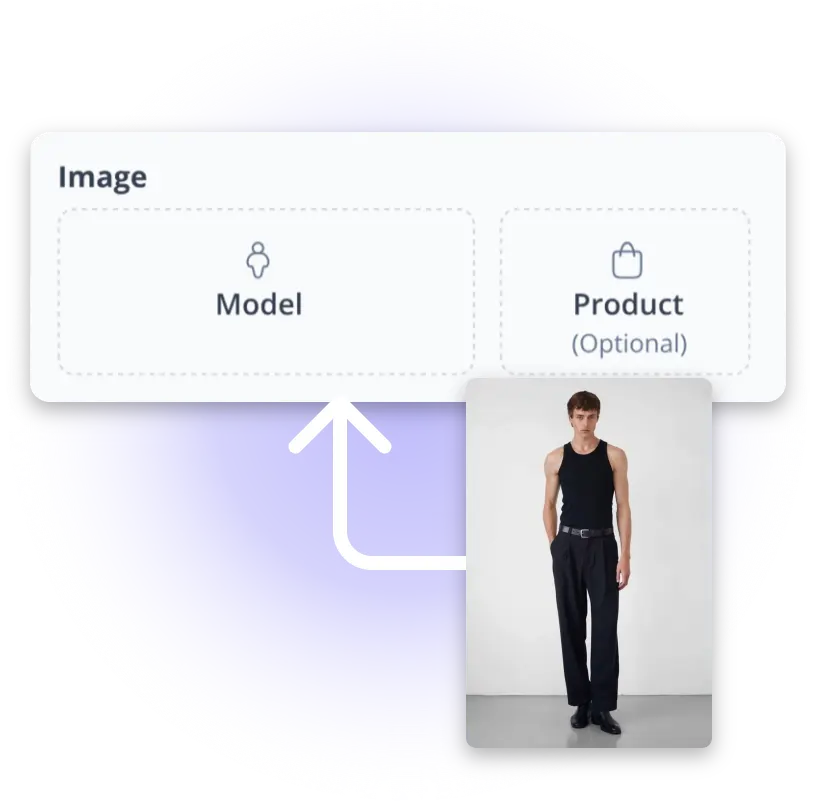 Sube tu imagen de producto o modelo