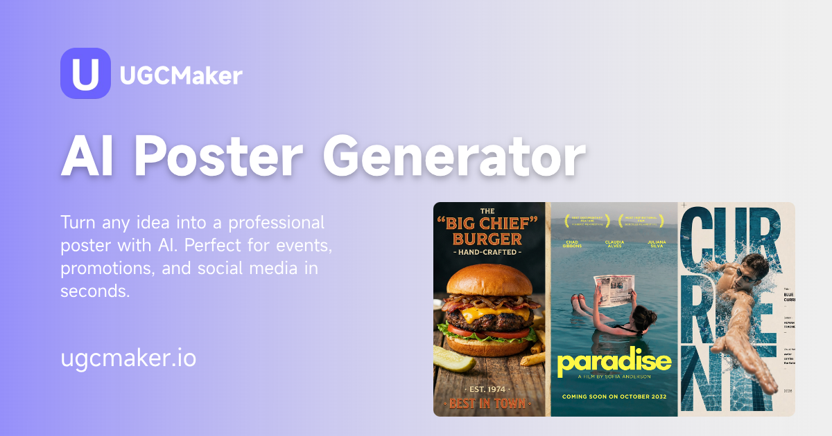 AI Poster Generator — create professional posters from text in seconds