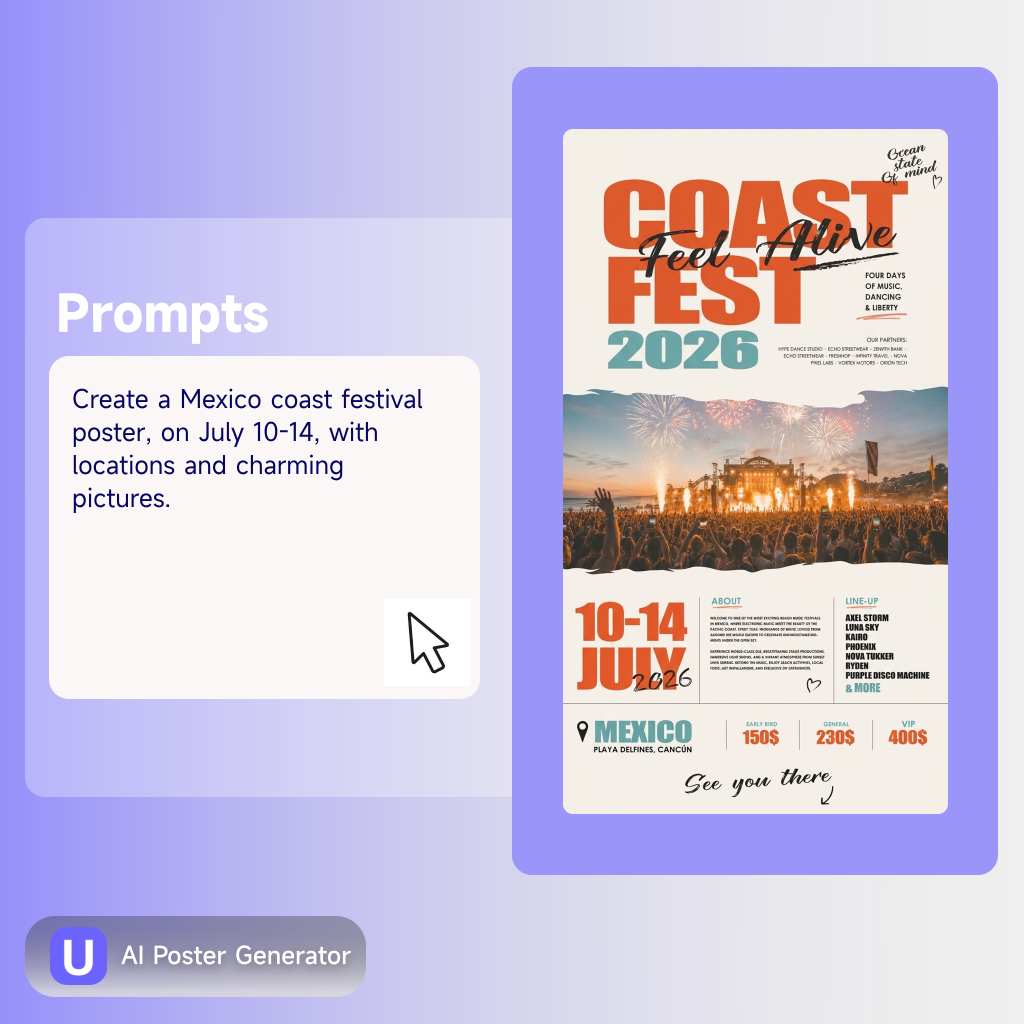 What is AI Poster Generator — text-to-poster AI design tool