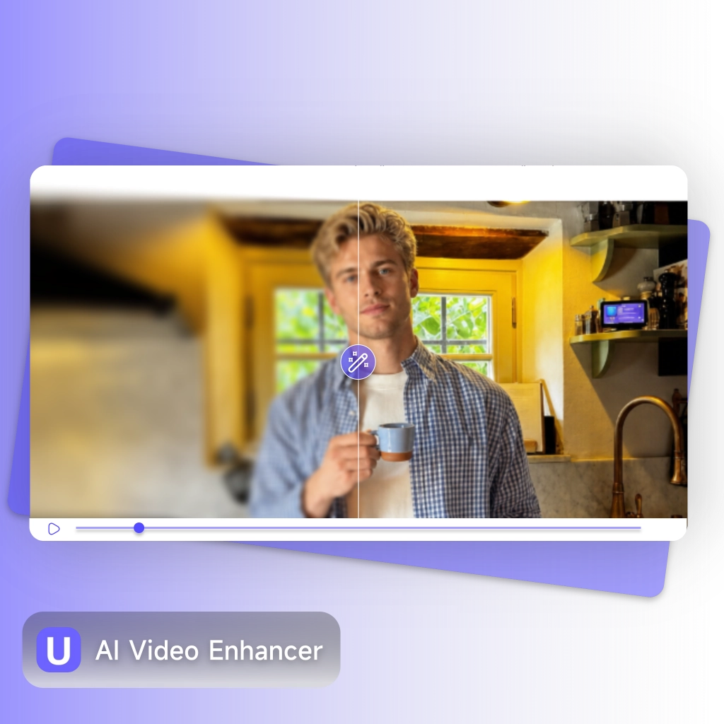 AI Video Enhancer solves footage degraded by repeated compression