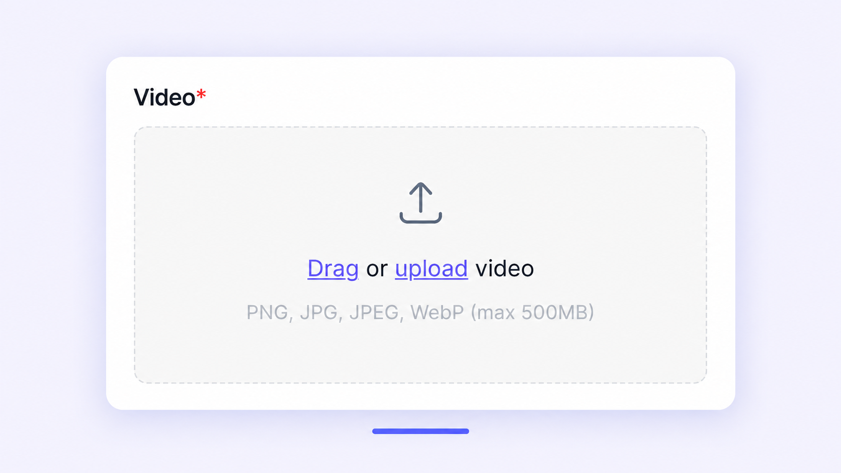 UGCMaker AI Video Enhancer upload panel