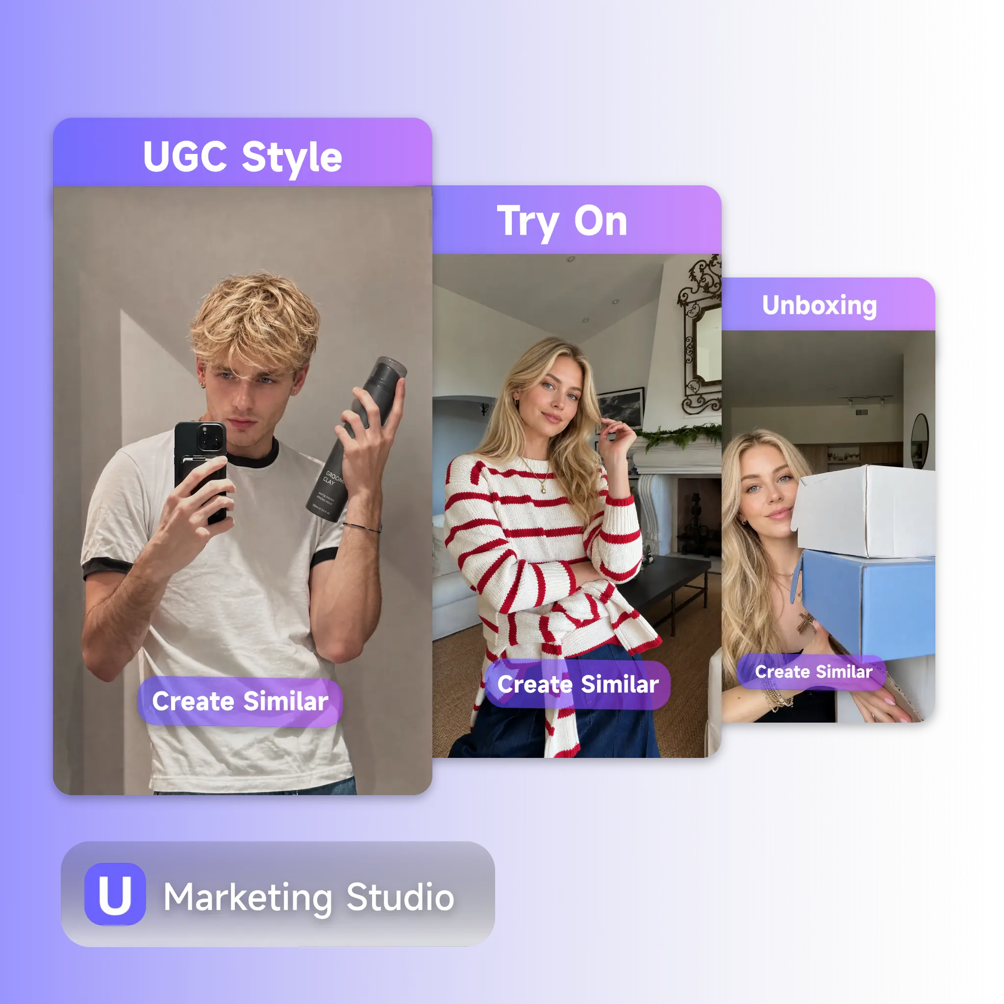 Product and Avatar upload slots in Marketing Studio