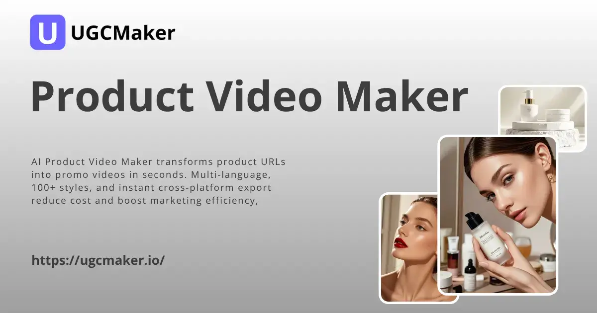 AI Product Video Maker - Create from Product URL Online Free