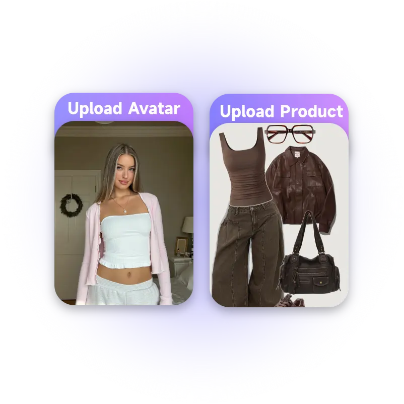 Upload Your Product and Avatar