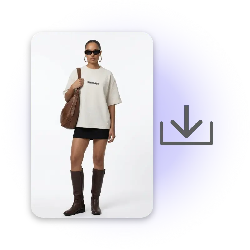 Generate and Download Your On-Model Photo