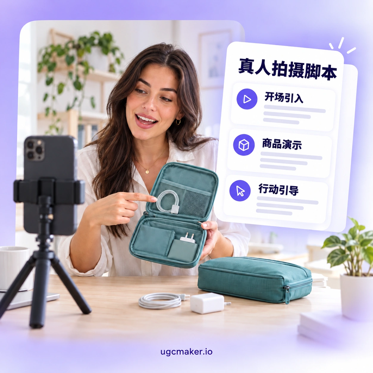 为真人创作者准备脚本